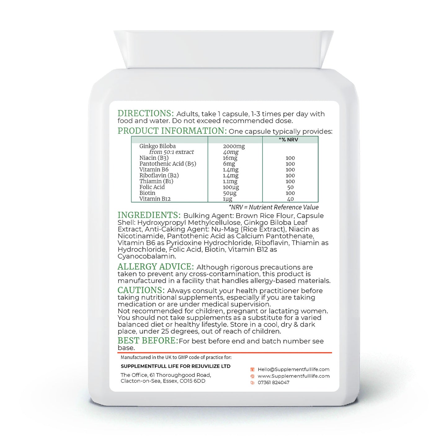 Ginkgo Biloba B+