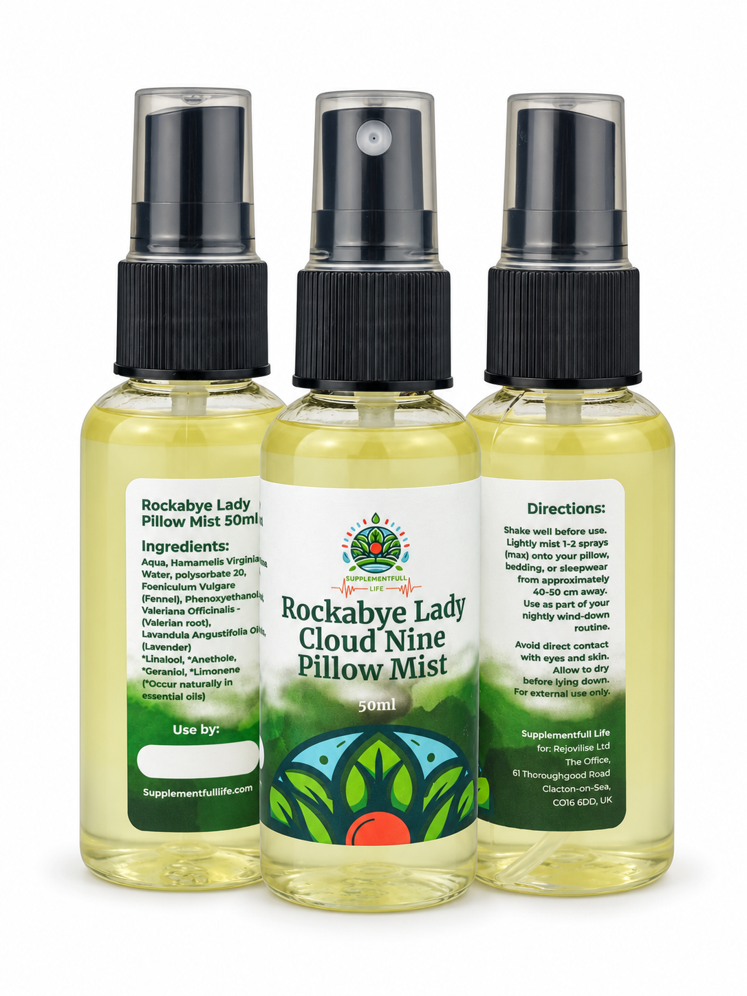 Rockabye Cloud Nine Pillow Mist - Lavender and Fennel Sleep Spray