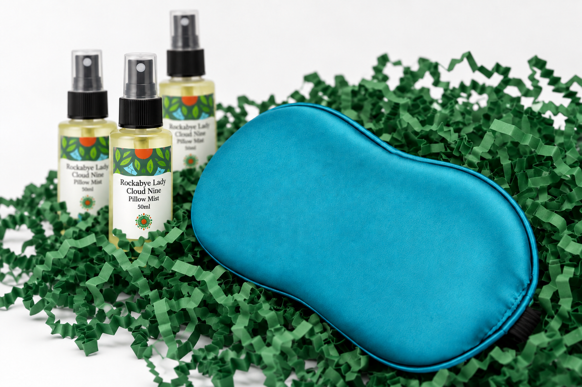 Rockabye Lady bottle, included in The Sleep Lounge gift box